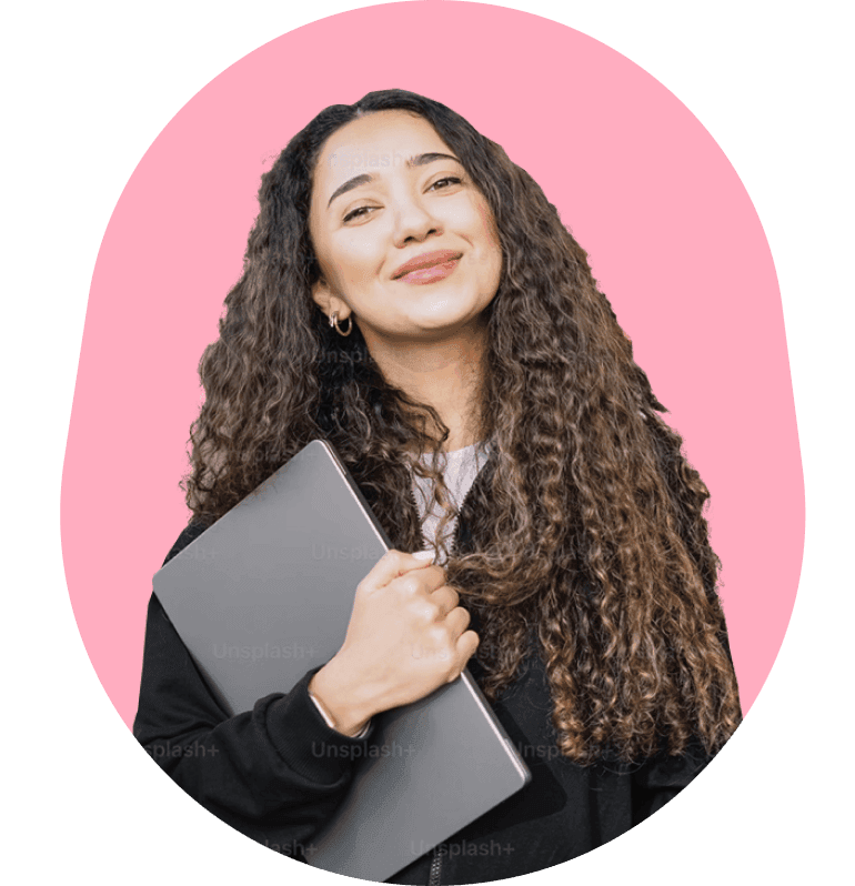 girl with laptop